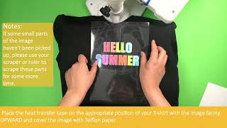 TransOurDreamHeat Press Tutorial of TruHeat Transfer Tape—Dark [upl. by Neyut]