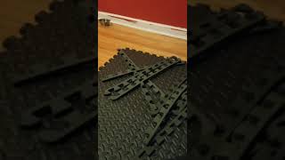 Prosourcefit Puzzle Mat review Video workout mat [upl. by Atnahs]