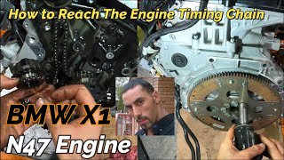 BMW X1 N47 Engine timing chain was damaged [upl. by Ahseret605]