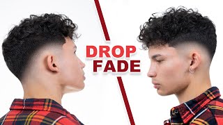 FLAWLESS CURLY DROP FADE HAIRCUT TUTORIAL [upl. by Peti404]