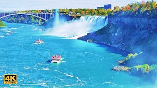 Beautiful Autumn Colors at NIAGARA FALLS Canada 🇨🇦 4K [upl. by Anyela]