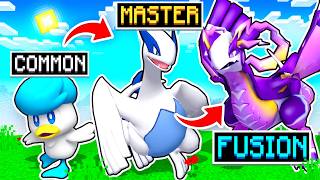 EVOLVING Minecraft Pokemon To FUSION Then We Battle [upl. by Binni582]