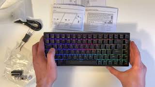 ROYAL KLUDGE RK84 RGB Mechanical Keyboard [upl. by Garner]