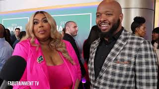 FABUtainment Interviews Kevin Fredericks and Nina Parker at NAACP Image Awards Brunch [upl. by Canada]