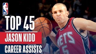 Jason Kidds Top 45 Assists [upl. by Netsrek]