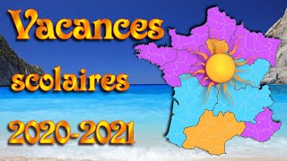 CALENDRIER DES VACANCES SCOLAIRES 2020  2021 fr [upl. by Clarey]