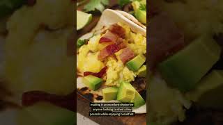 Breakfast Taco Recipe weightloss bacon spinach healthyfoodytshorts viralshort [upl. by Cirala]