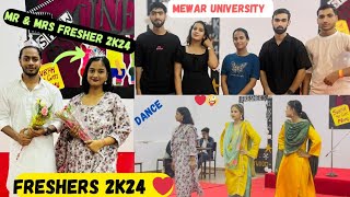 Freshers party 2K24 in mewar University freshersparty2024 [upl. by Gunn]