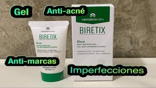 Gel super bueno Biretix duo para el acné anti marcas y manchas producidas por el acné [upl. by Arther]