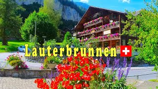 Lauterbrunnen Switzerland  Tour in a dreamlike landscape  4 K UHD Video [upl. by Donahoe]