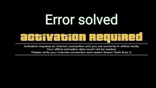 How to solve the problem of gta 5 activation required error  Activation required problem fixed [upl. by Elenaj]