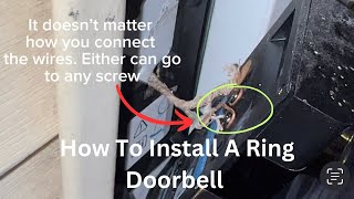 How To Install amp Remove A Ring Doorbell  Simple Step By Step Guide [upl. by Cummins]