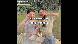 nicknames for best friend👀✨️aesthetic [upl. by Hartmann637]