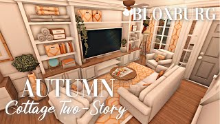 Roblox Bloxburg  TwoStory Autumnal Cottage  Interior   Minami Oroi [upl. by Neri55]