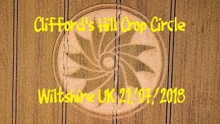 Crop Circle Cliffords Hill Nr Allington Wiltshire Reported 21st July [upl. by Kcired]