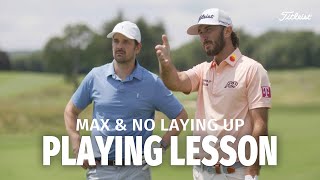 Max Homa vs Neil from NoLayingUp  1Hole Match Turned Playing Lesson [upl. by Cost]