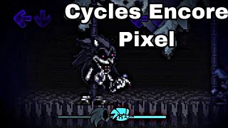 FNF  VS Cycles Encore Pixel Style  Sonic The Hedgehog ModsHard [upl. by Odelet]