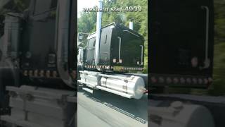 Custom out western star 4900 with end dump trailer trucking truckdriverdieselsubscribe short [upl. by Rebeka]