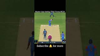 Master class batting Tilak Verma RC24 😎realcricket24 cricket realcricketnewupdate [upl. by Ellezig]