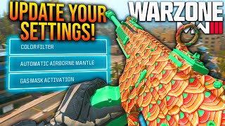 WARZONE Update Your SETTINGS ASAP New BEST SETTINGS You NEED To Be Using WARZONE 3 Settings [upl. by Autry286]