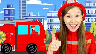 Firefighter Song for Kids  Fire Truck Song  Kids song by Tim and Essy [upl. by Orbadiah]