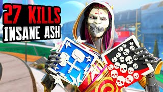 INSANE ASH 27 KILLS AND 4500 DAMAGE IN AMAZING GAME Apex Legends Gameplay Season 20 [upl. by Tioneb856]