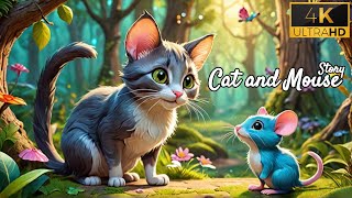 Story of Clever Cat And Mouse in Hindi 🐱🐭  Story of Cat and Mouse in Hindi  moralstories [upl. by Irrem863]