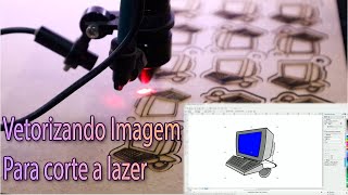 Como Vetorizar imagens para Corte Laser chaveiro [upl. by Haney]