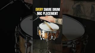 EVERY SNARE MIC PLACEMENT drums drumproduction snaredrum microphones audioengineering mix [upl. by Claretta220]