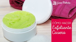 Como hacer exfoliante jabonoso cremoso [upl. by Wren]