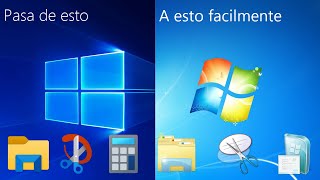 Transformar tu Windows 10 al 7 fácilmente [upl. by Yornoc]