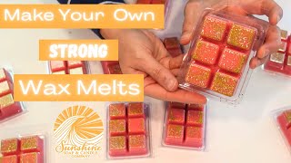 Make Your Own Super Strong Soy Wax Melts Fall Themed [upl. by Brodench]