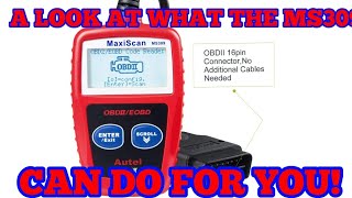 MAXISCAN MS309 OBD2 CODE READER pt1 AUTEL CAR WHAT IT DOESHOW TO USE IT [upl. by Yenial]