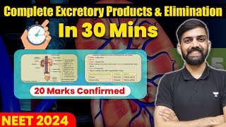 🔥 Excretory Products amp Elimination One shot  30 minutes Series 20 marks guaranteed  NEET  Anmol [upl. by Attenohs]