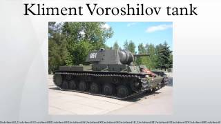 Kliment Voroshilov tank [upl. by Ahsikel]