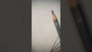 Drawing rabindranath tagore🤧🙈 art by kokthai Debbarma [upl. by Dhiren984]