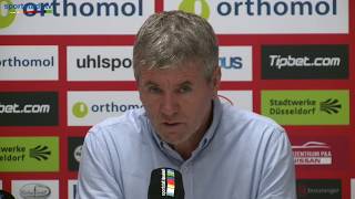 Pressekonferenz mit Friedhelm Funkel vor F95AUE [upl. by Namyh902]