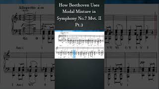 How Beethoven Uses Modal Mixture in Symphony No 7 Mvt II Pt2  How Composers Use Series [upl. by Socem796]