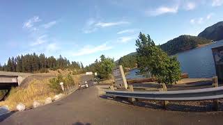 Scenic motorcycle ride along Coeur dAlene Lake Idaho [upl. by Eiramannod]