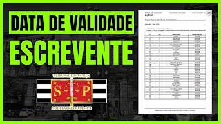 OFICIAL PRAZO DE VALIDADE DO CONCURSO DO TJ SP CARGO DE ESCREVENTE TÉCNICO JUDICIÁRIO [upl. by Sisile487]