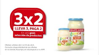 Alcampo  3x2 en una gran selección de productos [upl. by Slohcin281]