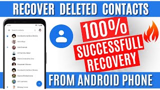 how to recover deleted contacts from android phone 2022 restore deleted contacts in android phone [upl. by Hellene373]