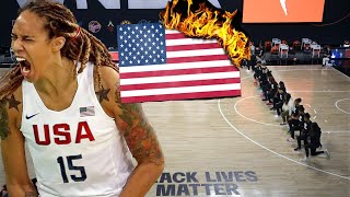 Anthem Protester Brittney Griner takes SHOCKING stance on National Anthem at the Olympics [upl. by Llennod161]