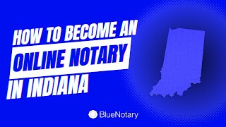 How to Become an Online Notary in Indiana [upl. by Ynaffik224]