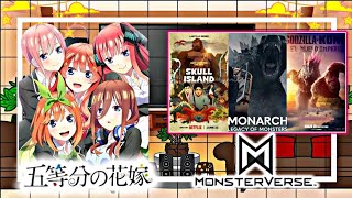 💖•Las Quintillizas Reaccionan Monsterverse Trailers De Godzilla Y Kong•🦖 ✨•PARTE 22•✨ [upl. by Neirbo]