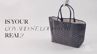 Is Your Goyard St Louis Tote Real  Rewind Vintage Affairs [upl. by Adnala]