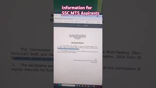 SSC MTS amp Havaldar Exam Schedule  SSC MTS 2024  ssc mts exam date [upl. by Alphard959]