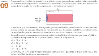 UERJ 2024 Em procedimentos clínicos a resistividade elétrica do sangue [upl. by Nylitsirk]