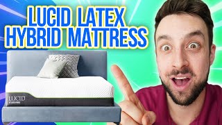 LUCID Latex Hybrid Mattress Review  IS IT WORTH IT [upl. by Airetas]