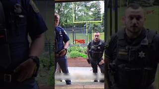 Trespassing Cop Pulls Gun on Defiant Homeowner [upl. by Ynnek]